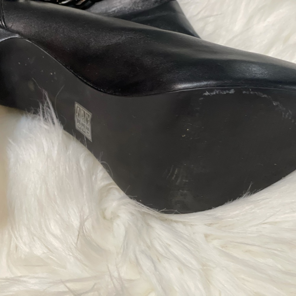Black punk booties